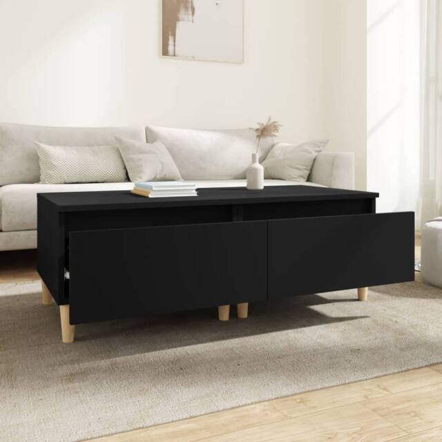 Berkfield Home Side Tables 2 pcs Black 50x46x35 cm Engineered Wood - Size: 50 x 46 x 35 cm - image 1