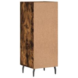 Berkfield Home Sideboard Smoked Oak 34.5x34x90 cm Engineered Wood in Brown - thumbnail 8