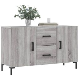Berkfield Home Sideboard Grey Sonoma 100x36x60 cm Engineered Wood - Size: 100 x 36 x 60 cm - thumbnail 3
