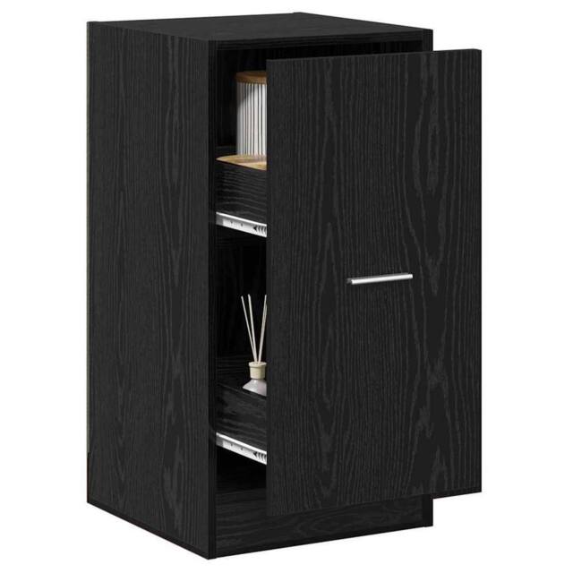 Berkfield Home Modern Apothecary Cabinet Black Oak 40x41x77, 5 cm Engineered Wood - image 1