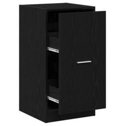Berkfield Home Modern Apothecary Cabinet Black Oak 40x41x77, 5 cm Engineered Wood - thumbnail 3
