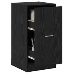 Berkfield Home Modern Apothecary Cabinet Black Oak 40x41x77, 5 cm Engineered Wood - thumbnail 1