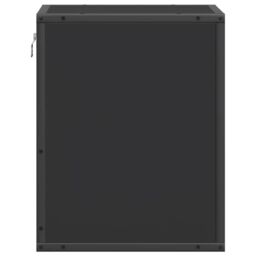 Berkfield Home Wall-mounted Bedside Cabinets 2 pcs Black 40x31x39.5 cm - thumbnail 7