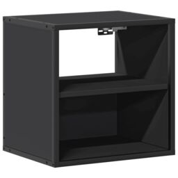 Berkfield Home Wall-mounted Bedside Cabinets 2 pcs Black 40x31x39.5 cm - thumbnail 6