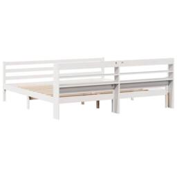 Berkfield Home Bed Frame with Headboard without Mattress White 200x200 cm - thumbnail 8