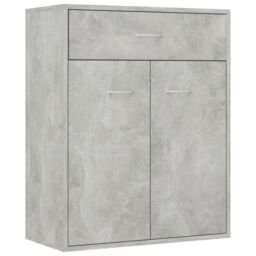 Berkfield Home Sideboard Concrete Grey 60x30x75 cm Engineered Wood - Size: 60 x 30 x 75 cm - thumbnail 2