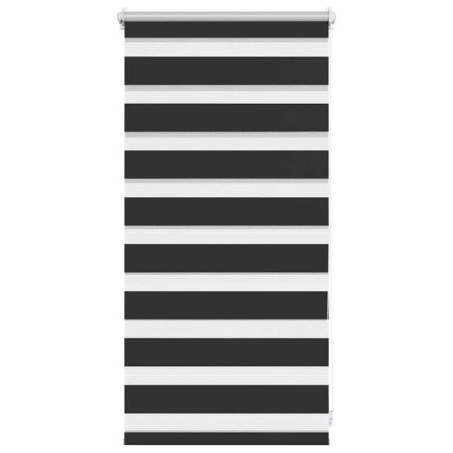 Berkfield Home Zebra Blind 40 x 100 cm Black - image 1