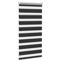 Berkfield Home Zebra Blind 40 x 100 cm Black - thumbnail 4