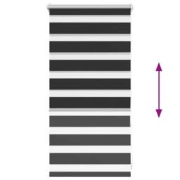Berkfield Home Zebra Blind 40 x 100 cm Black - thumbnail 6