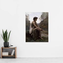 "Artery8 Camille Corot Eurydice Nursing a Serpent Bite Wall Art Print - Size: W12"" x H16""" - thumbnail 4