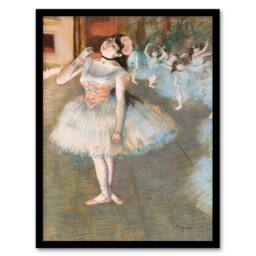 Artery8 Edgar Degas Framed Wall Art Print The Star Ballet Dancer Portrait - Size: A4 - thumbnail 1