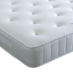Bedmaster Quartz Pocket Sprung Memory Foam Mattress in White - Size: Small Double - thumbnail 1