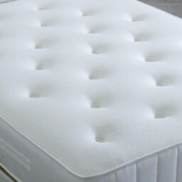 Bedmaster Quartz Pocket Sprung Memory Foam Mattress in White - Size: Small Double - thumbnail 2
