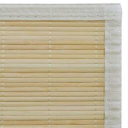 Berkfield Home Rectangular Natural Bamboo Rug 80 x 300 cm in Beige - Size: 100 cm diameter - thumbnail 6
