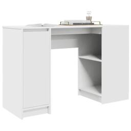 Berkfield Home Desk White 120x42x76 cm Engineered Wood - Size: 120 x 42 x 76 cm - thumbnail 4