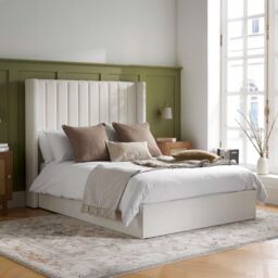 Birlea Maisey Ottoman Cream Linen Fabric Double Bed Frame - thumbnail 2