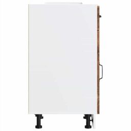 Berkfield Home Kitchen Base Cabinet Kalmar Old Wood Engineered Wood in Brown - thumbnail 6