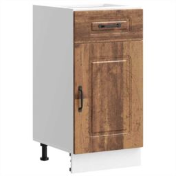 Berkfield Home Kitchen Base Cabinet Kalmar Old Wood Engineered Wood in Brown - thumbnail 2
