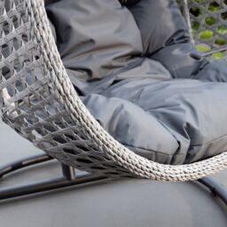 Artemis Home Oakley Double Swing Egg Pod Chair in Dark Grey - thumbnail 4