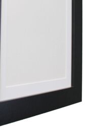 Frames & Mirrors 4U Metro Black Frame with White Mount 60 x 80CM Image Size 50 x 70 CM - Size: 60 x 80 cm - thumbnail 3