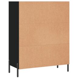 Berkfield Home Shelf Cabinet Black 69.5x32.5x90 cm Engineered Wood - thumbnail 6