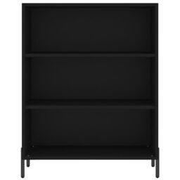 Berkfield Home Shelf Cabinet Black 69.5x32.5x90 cm Engineered Wood - thumbnail 4