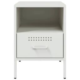 Berkfield Home Sturdy Bedside Cabinets 2 pcs White 36x39x50.5 cm Steel - thumbnail 6