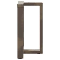 Berkfield Home Dining Table Legs T-Shaped¬†2 pcs Natural Steel 50x35x(72-73) cm Steel in Dark Grey - thumbnail 5