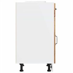 Berkfield Home Kitchen Base Cabinet Lucca Old Wood Engineered Wood in Brown - thumbnail 6