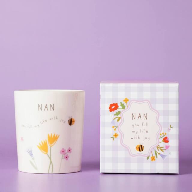 Love Life Sentiment Gift Ceramic Candle 190g - Nan - image 1