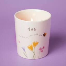 Love Life Sentiment Gift Ceramic Candle 190g - Nan - thumbnail 2
