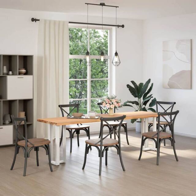 Berkfield Home Console Table Legs T-Shaped¬†2 pcs White 25x28x(72-73) cm Steel - image 1