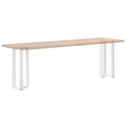 Berkfield Home Console Table Legs T-Shaped¬†2 pcs White 25x28x(72-73) cm Steel - thumbnail 8