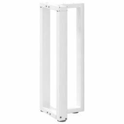 Berkfield Home Console Table Legs T-Shaped¬†2 pcs White 25x28x(72-73) cm Steel - thumbnail 4
