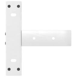 Berkfield Home Console Table Legs T-Shaped¬†2 pcs White 25x28x(72-73) cm Steel - thumbnail 7