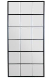 MirrorOutlet The Fenestra Black Modern Window Mirror 174CM X 85CM - Size: 1 Pack - thumbnail 2