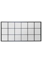 MirrorOutlet The Fenestra Black Modern Window Mirror 174CM X 85CM - Size: 1 Pack - thumbnail 4