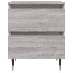 Berkfield Home Elegant Bedside Cabinet Grey Sonoma 40x35x50 cm Engineered Wood - Size: 40 x 35 x 50 cm - thumbnail 5