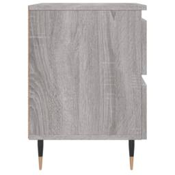 Berkfield Home Elegant Bedside Cabinet Grey Sonoma 40x35x50 cm Engineered Wood - Size: 40 x 35 x 50 cm - thumbnail 7