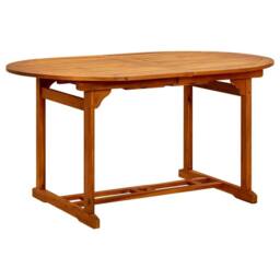 Berkfield Home Garden Table 200x100x75 cm Solid Acacia Wood in Brown - Size: 200 x 100 x 75 cm - thumbnail 3