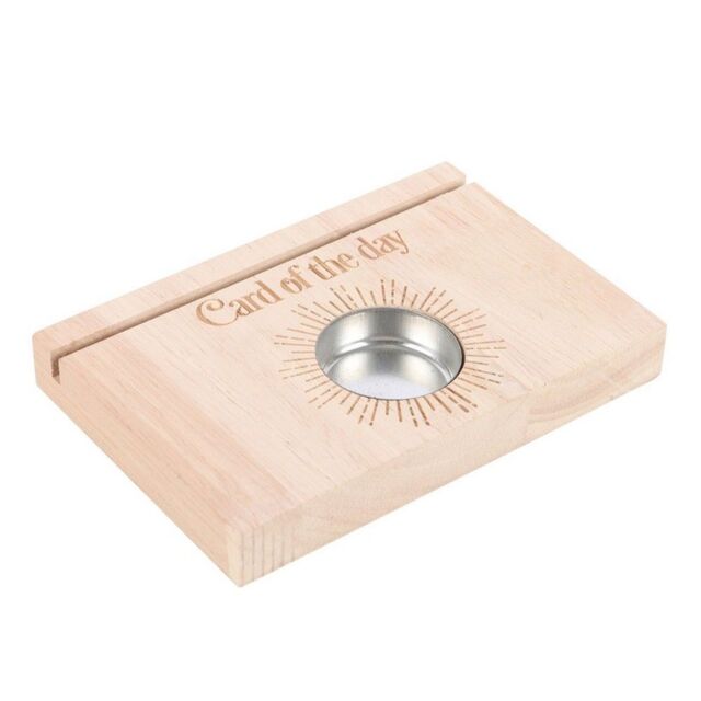 Something Different Card Of The Day Tarot Cards Tealight Holder in Natural - image 1