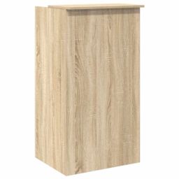Berkfield Home Reception Desk Sonoma Oak 55x50x103.5 cm Engineered Wood in Brown - thumbnail 7