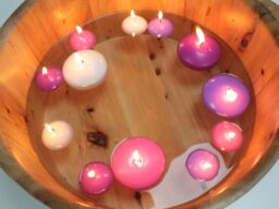 KDMD Small Floating Candle - Pink - (Set of 10) - thumbnail 3