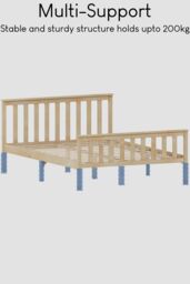 Home Discount Vida Designs Milan Single Double King Wooden Bed Frame High Foot Bedroom Furniture in Brown - thumbnail 6