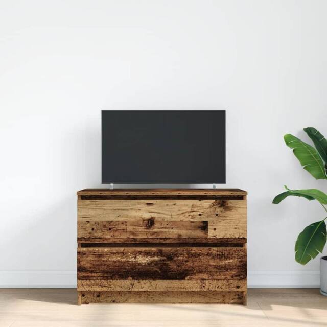 Berkfield Home TV Cabinet Old Wood 80x35x54 cm Engineered Wood in Brown - Size: 80 x 35 x 54 cm - image 1