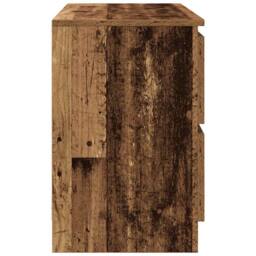 Berkfield Home TV Cabinet Old Wood 80x35x54 cm Engineered Wood in Brown - Size: 80 x 35 x 54 cm - thumbnail 7