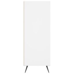 Berkfield Home Bookcase White 69.5x32.5x90 cm Engineered Wood in Brown - thumbnail 5