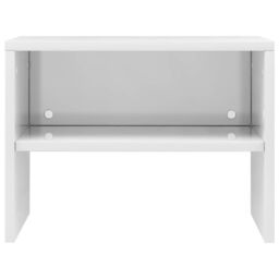 Berkfield Home Bedside Cabinets 2 pcs High Gloss White 40x30x30 cm Engineered Wood - Size: 40 x 30 x 30 cm - thumbnail 5