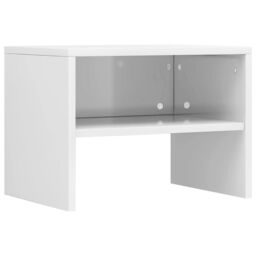 Berkfield Home Bedside Cabinets 2 pcs High Gloss White 40x30x30 cm Engineered Wood - Size: 40 x 30 x 30 cm - thumbnail 4