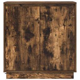 Berkfield Home Sideboard with LED, Smoked Oak, 71x34.5x75 cm, Engineered Wood in Brown - Size: 71x34.5x75 cm - thumbnail 8
